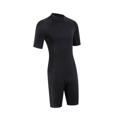 kowaku Neoprenanzug für Wassersportler, Kurzarm Overall, Schwimmkleidung mit Frontreißverschluss, XL von kowaku