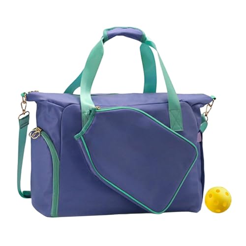 kowaku Pickleball-Schlägertasche, Tragetasche für Männer und Frauen mit Schultergurt, Outdoor-Sporttasche, Tragetasche, Paddeltasche, Umhängetasche, Cyan Lila von kowaku