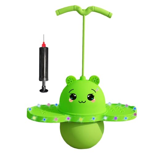kowaku Pogo-Ball mit Griff, Sport-Balance-Spielzeug, Indoor- und Outdoor-Spielzeug, schöner Pogo-Balance-Hüpfball für Spielplatz-Teenager, Grün von kowaku