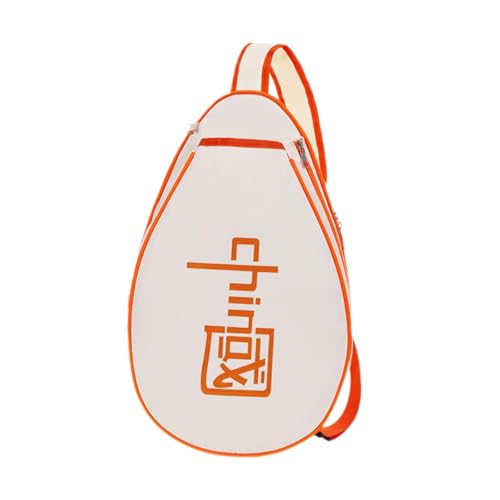 kowaku Schläger-Tennis-Tasche, Tennisschläger-Tasche, Badminton-Tasche, Tennis-Umhängetasche, Pickleball-Tasche, Beige Orange von kowaku