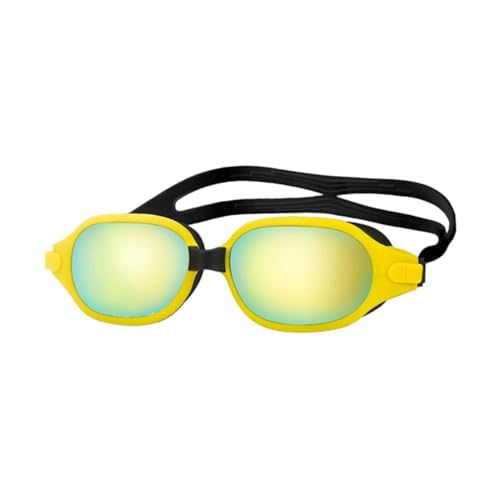 kowaku Schwimmbrille, Schutzbrille für die Augen, klare Sicht, tragbare Schwimmbrille, kein Auslaufen, beschlagfrei, leichte Schwimmbrille, Gelb von kowaku
