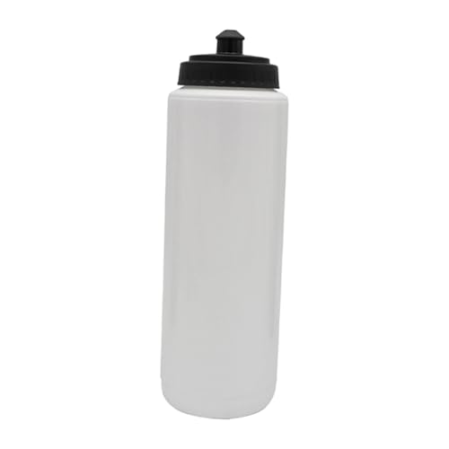 kowaku Sport-Wasserflasche, 1000 ml Trinkflasche, tragbare Quetschflasche, Wasserbecher für Training, Baseball, Hockey, Outdoor-Sport, Weiß kowaku Sport-Wasserflasche, 1000 ml Trinkflasche, tragbare Quetschflasche, Wasserbecher für Training, Baseball, Hockey, Outdoor-Sport, Weiß von kowaku