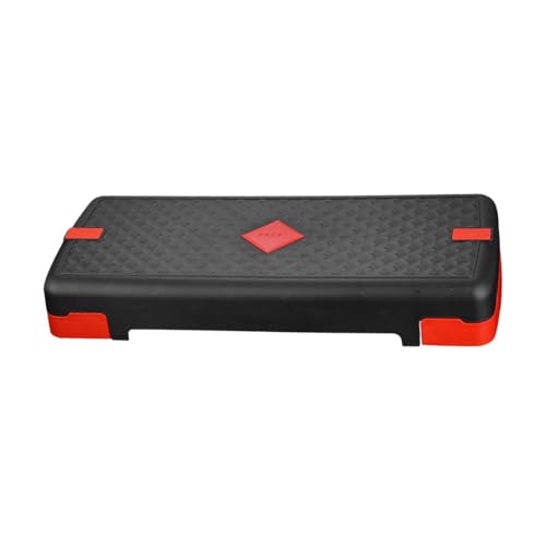 kowaku Stepper-Plattform für Aerobic, verstellbar, für Training, Sport, leicht, Heim-Fitnessstudio, belastbar, stabil, tragbar, Black Red M von kowaku