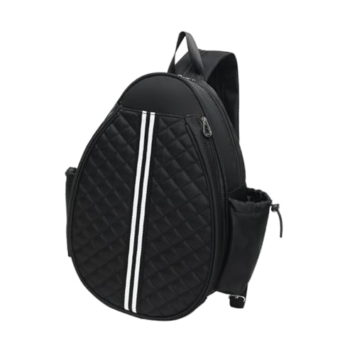 kowaku Tennisbeutel Badminton -Tasche vielseitige Outdoor -Sporttasche Aufbewahrung Rucksack Pickleball -Tasche, Schwarz von kowaku