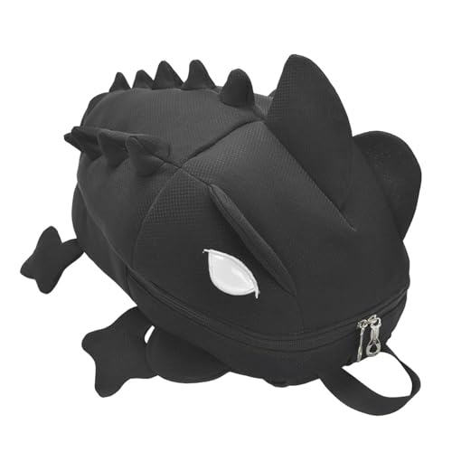 kowaku Tierförmiger Rucksack, Dinosaurier-Rucksack, leicht, mit verstellbaren Trägern, kreativer Rucksack, Cartoon-Rucksack für die Schule, Schwarz kowaku Tierförmiger Rucksack, Dinosaurier-Rucksack, leicht, mit verstellbaren Trägern, kreativer Rucksack, Cartoon-Rucksack für die Schule, Schwarz von kowaku