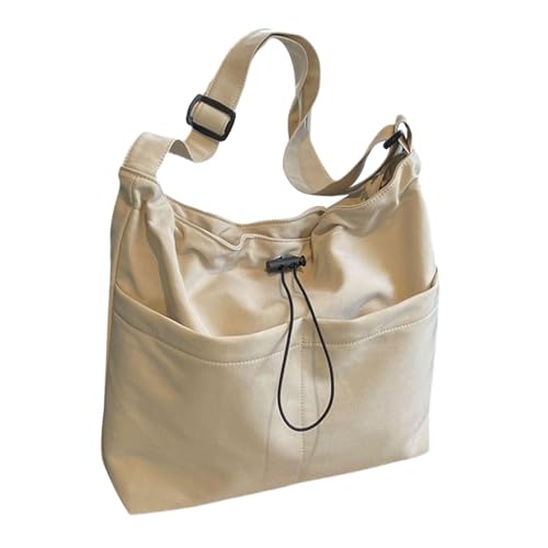 kowaku Umhängetasche für Damen, praktisch, elegant, süß, Reisetasche, Damen-Tragetasche, Handtasche für Urlaub, Outdoor, Party, Arbeit, Beige von kowaku