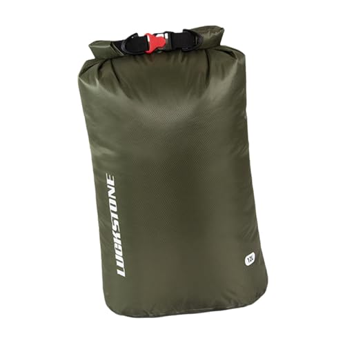 kowaku Wasserdichter Dry Bag Sack hält die Ausrüstung trocken Rolltop wasserdichter Sack Kajak Schwimmtasche zum Surfen Segeln Rafting Kanu Wandern, 12 L Grün von kowaku