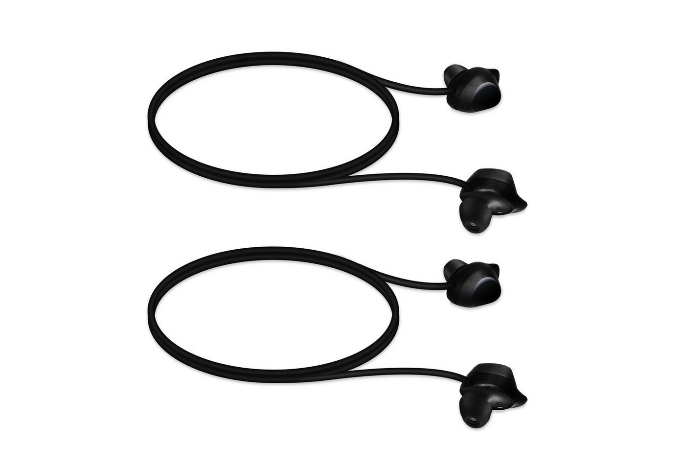 kwmobile 2x Halteband für Samsung Galaxy Buds / Buds Plus Headphones Headset-Halterung, (1-tlg., Kopfhörer Halter Band Strap in Schwarz) von kwmobile