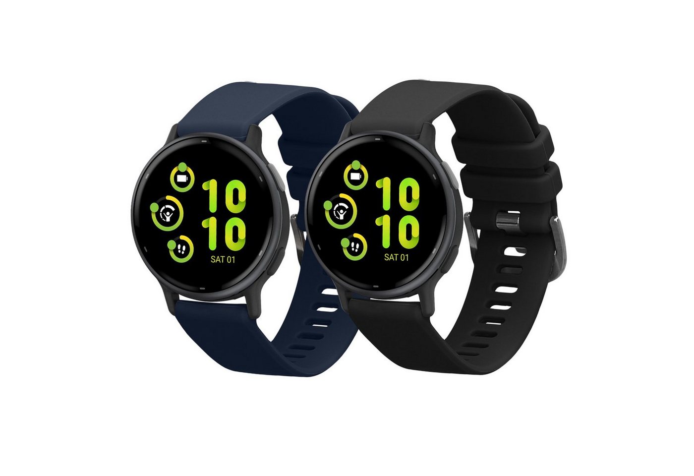 kwmobile 2x Sportarmband für Garmin vivoactive 5 / active 5 Smartwatch, 1-tlg., Armband TPU Silikon Set Fitnesstracker kwmobile 2x Sportarmband für Garmin vivoactive 5 / active 5 Smartwatch, 1-tlg., Armband TPU Silikon Set Fitnesstracker von kwmobile