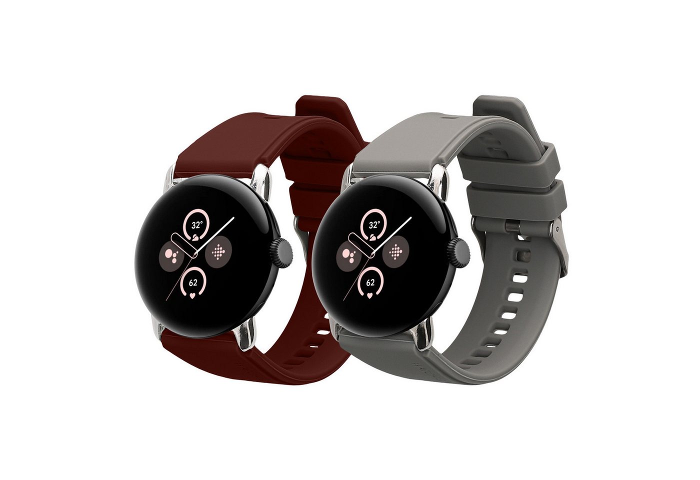 kwmobile 2x Sportarmband für Google Pixel Watch 3 41mm / Pixel Watch 2 / Pixel Smartwatch, 1-tlg., Armband TPU Silikon Set Fitnesstracker kwmobile 2x Sportarmband für Google Pixel Watch 3 41mm / Pixel Watch 2 / Pixel Smartwatch, 1-tlg., Armband TPU Silikon Set Fitnesstracker von kwmobile