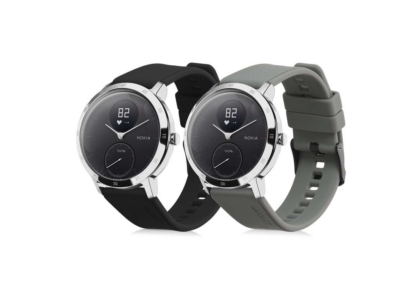 kwmobile 2x Sportarmband für Withings ScanWatch 42mm/Steel HR 40mm Smartwatch, Armband TPU Silikon Set Fitnesstracker kwmobile 2x Sportarmband für Withings ScanWatch 42mm/Steel HR 40mm Smartwatch, Armband TPU Silikon Set Fitnesstracker von kwmobile