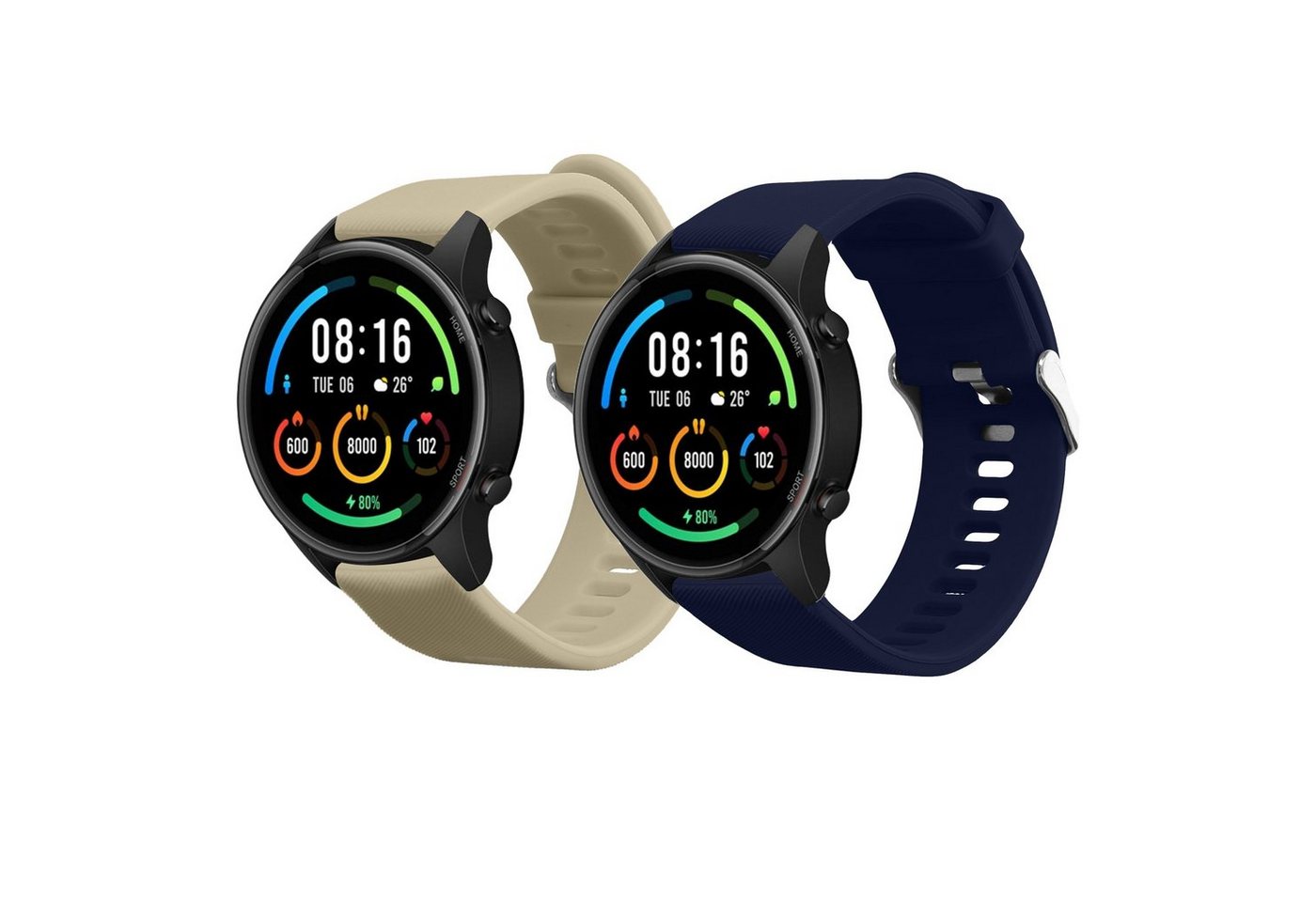 kwmobile 2x Sportarmband für Xiaomi Mi Watch / Mi Watch Color Sport Smartwatch, 1-tlg., Armband TPU Silikon Set Fitnesstracker kwmobile 2x Sportarmband für Xiaomi Mi Watch / Mi Watch Color Sport Smartwatch, 1-tlg., Armband TPU Silikon Set Fitnesstracker von kwmobile