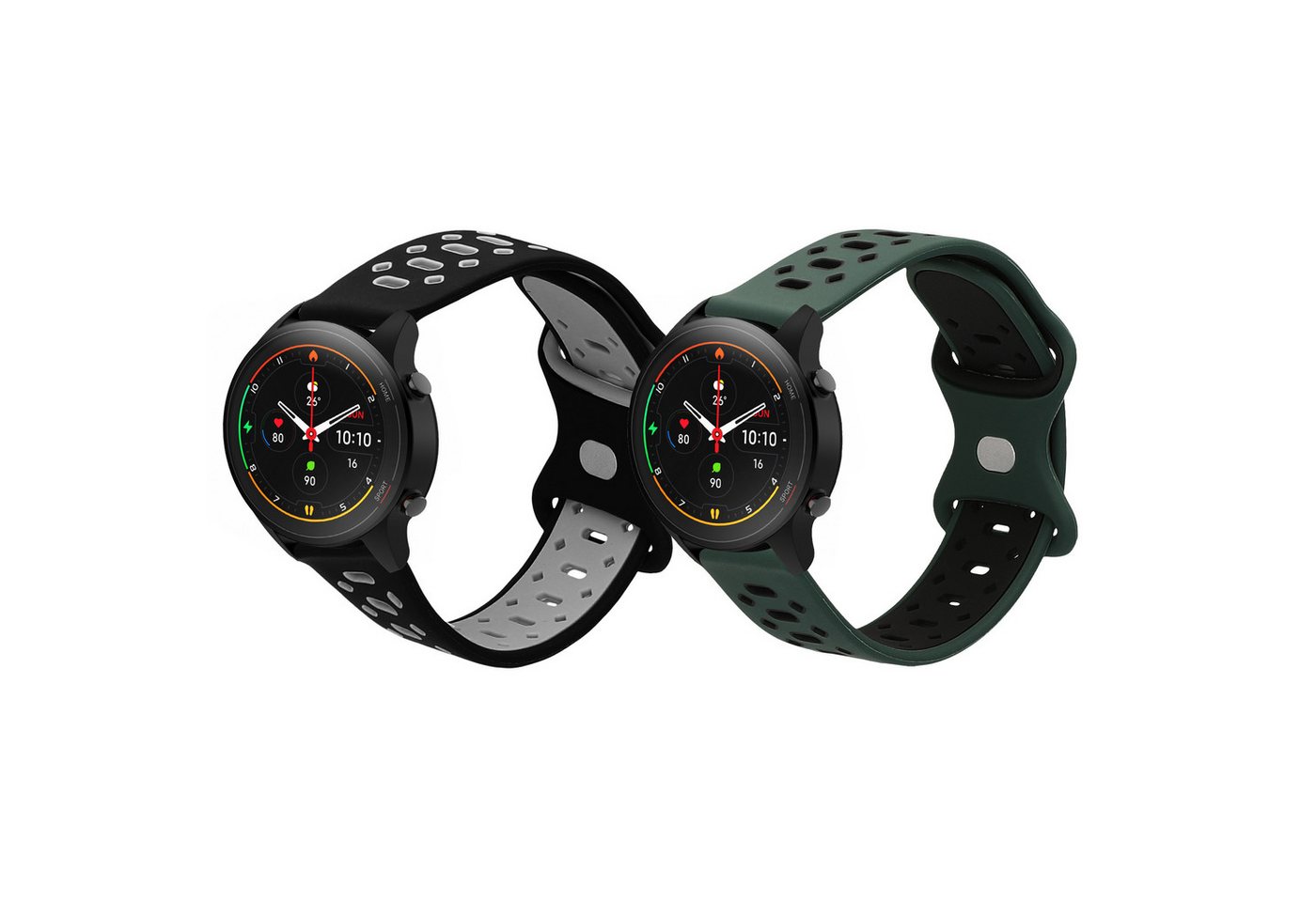 kwmobile 2x Sportarmband für Xiaomi Mi Watch / Mi Watch Color Sport Smartwatch, 1-tlg., Armband TPU Silikon Set Fitnesstracker kwmobile 2x Sportarmband für Xiaomi Mi Watch / Mi Watch Color Sport Smartwatch, 1-tlg., Armband TPU Silikon Set Fitnesstracker von kwmobile