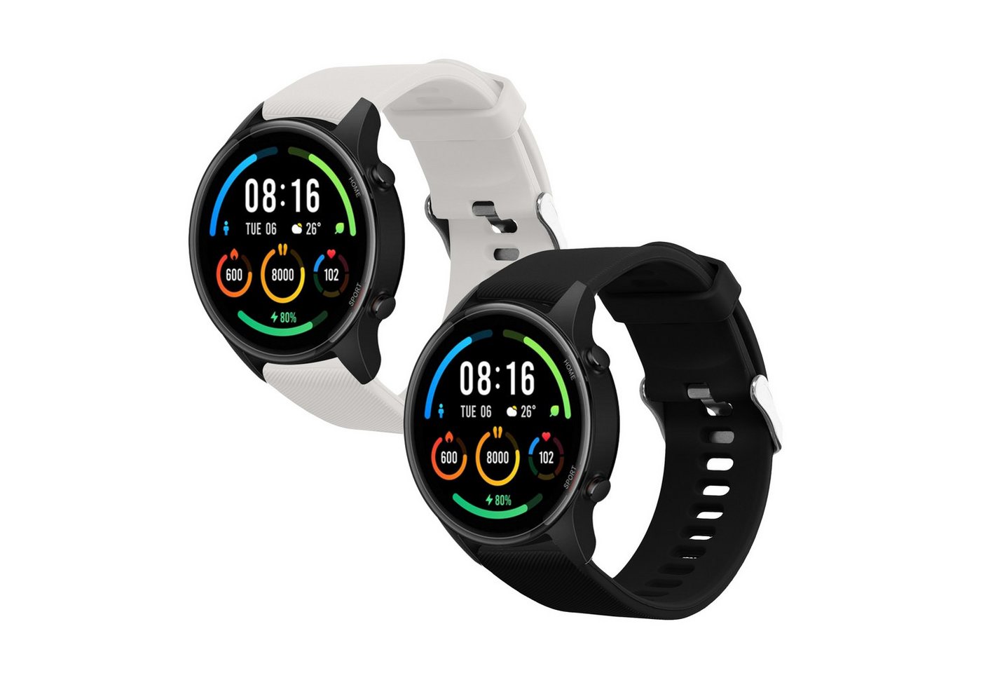 kwmobile 2x Sportarmband für Xiaomi Mi Watch / Mi Watch Color Sport Smartwatch, 1-tlg., Armband TPU Silikon Set Fitnesstracker kwmobile 2x Sportarmband für Xiaomi Mi Watch / Mi Watch Color Sport Smartwatch, 1-tlg., Armband TPU Silikon Set Fitnesstracker von kwmobile