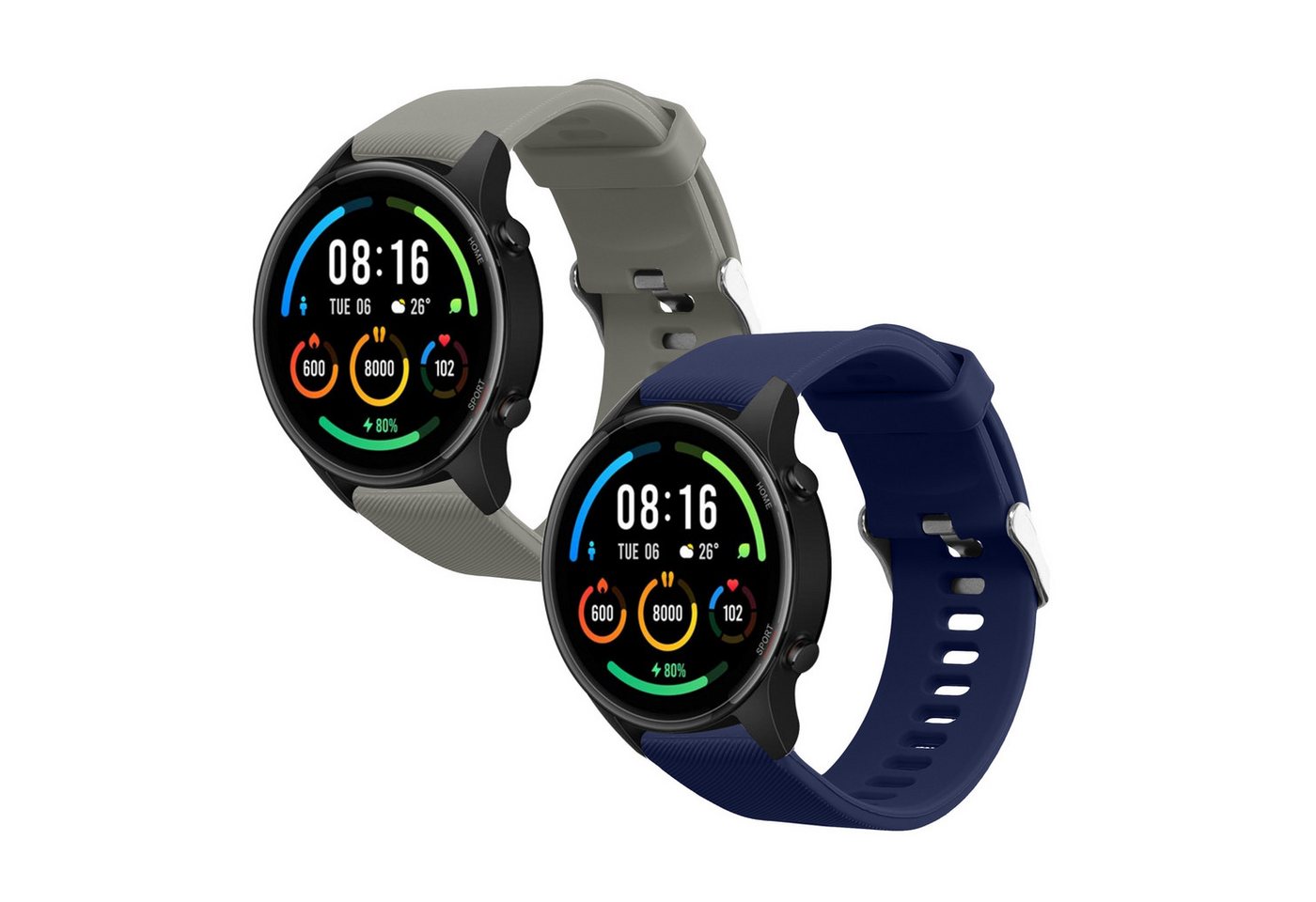 kwmobile 2x Sportarmband für Xiaomi Mi Watch / Mi Watch Color Sport Smartwatch, 1-tlg., Armband TPU Silikon Set Fitnesstracker kwmobile 2x Sportarmband für Xiaomi Mi Watch / Mi Watch Color Sport Smartwatch, 1-tlg., Armband TPU Silikon Set Fitnesstracker von kwmobile