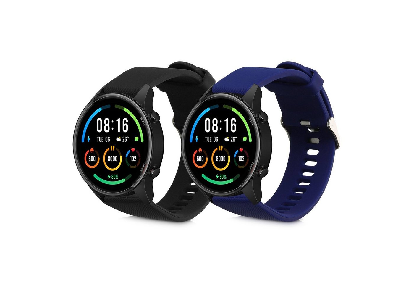 kwmobile 2x Sportarmband für Xiaomi Mi Watch / Mi Watch Color Sport Smartwatch, Armband TPU Silikon Set Fitnesstracker kwmobile 2x Sportarmband für Xiaomi Mi Watch / Mi Watch Color Sport Smartwatch, Armband TPU Silikon Set Fitnesstracker von kwmobile
