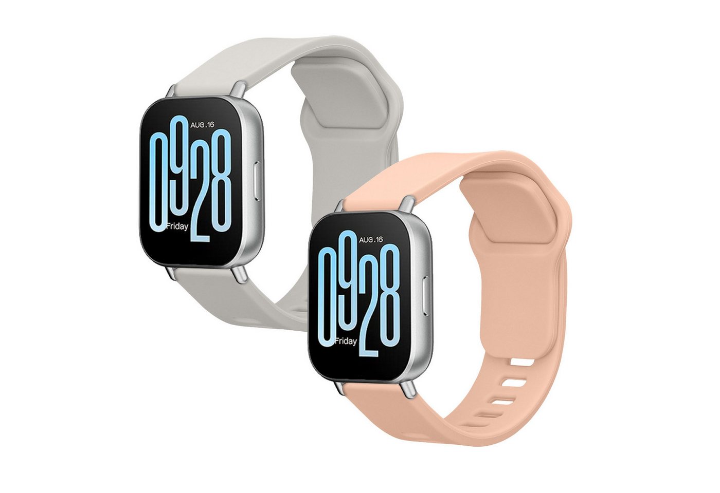 kwmobile 2x Sportarmband für Xiaomi Redmi Watch 5 Active / Watch 5 Lite Smartwatch, 1-tlg., Armband TPU Silikon Set Fitnesstracker kwmobile 2x Sportarmband für Xiaomi Redmi Watch 5 Active / Watch 5 Lite Smartwatch, 1-tlg., Armband TPU Silikon Set Fitnesstracker von kwmobile