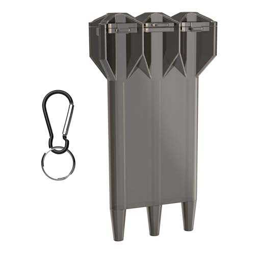 kwmobile 3in1 Dart Case - Kunststoff Dartbox für 3 Dartpfeile - Box Cover Halter - Darts Hülle in Schwarz Transparent kwmobile 3in1 Dart Case - Kunststoff Dartbox für 3 Dartpfeile - Box Cover Halter - Darts Hülle in Schwarz Transparent von kwmobile