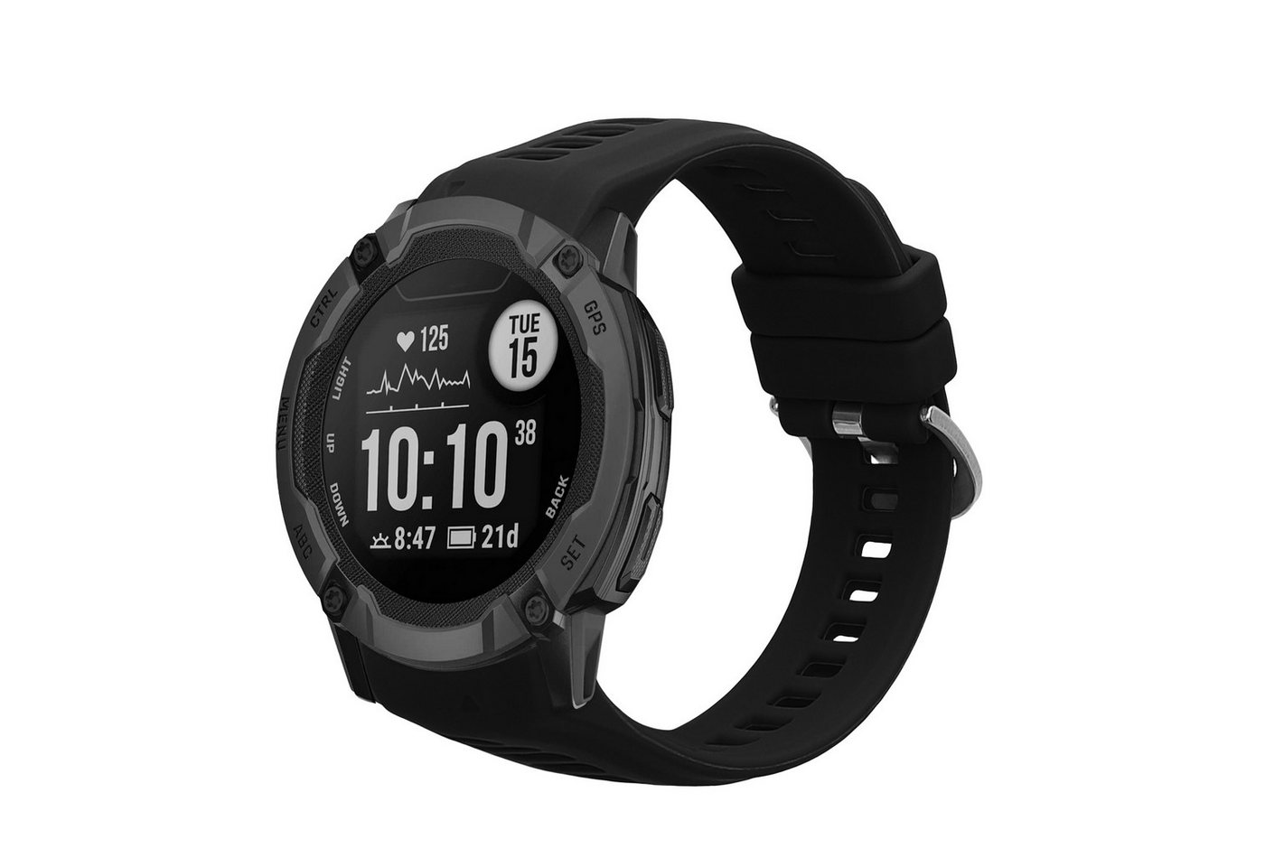 kwmobile Armband für Garmin Instinct 2S Smartwatch, 1-tlg., Ersatzarmband Fitnesstracker - Fitness Band Silikon von kwmobile