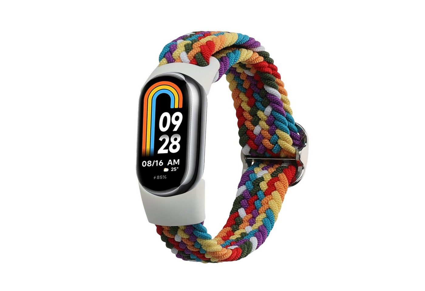 kwmobile Armband für Xiaomi Mi Band 8 / Mi Band 9 Smartwatch, 1-tlg., Nylon Fitnesstracker Sportarmband Band - Innenmaße von 17 cm von kwmobile