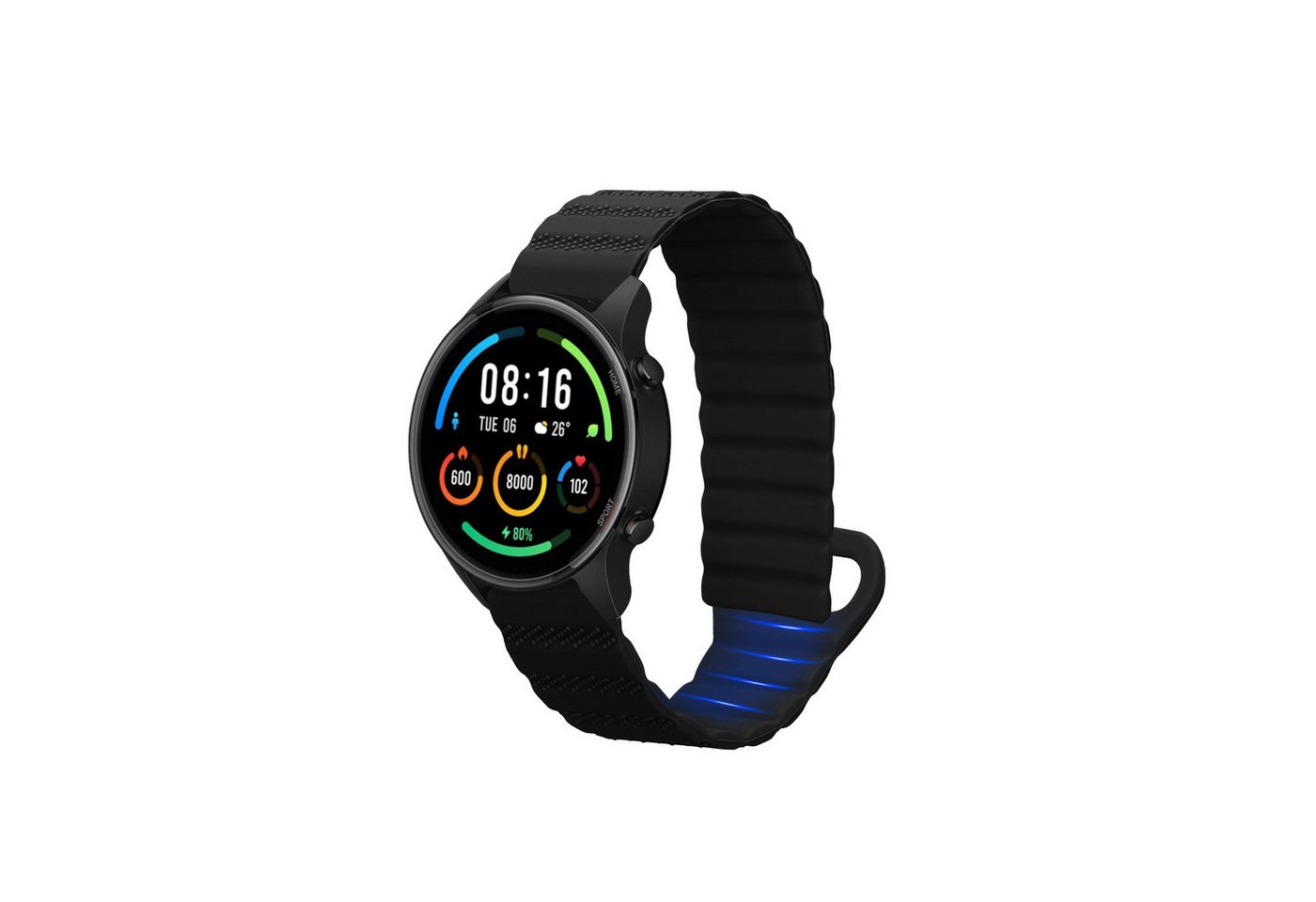 kwmobile Ersatzarmband für Xiaomi Mi Watch Color Sport / S1 Active Armband Smartwatch, 1-tlg., Fitnesstracker Silikon Band mit Magnetverschluss kwmobile Ersatzarmband für Xiaomi Mi Watch Color Sport / S1 Active Armband Smartwatch, 1-tlg., Fitnesstracker Silikon Band mit Magnetverschluss von kwmobile