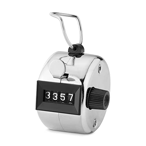 kwmobile Handzähler Counter Klicker Schrittzähler - Mechanischer Mengenzähler ohne Batteriebetrieb - Metallgehäuse mit Ring für Fingerhalt kwmobile Handzähler Counter Klicker Schrittzähler - Mechanischer Mengenzähler ohne Batteriebetrieb - Metallgehäuse mit Ring für Fingerhalt von kwmobile