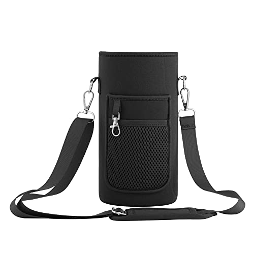 kwmobile Neopren Halter für Flaschen - Flaschenhalter für bis zu 2000ml Trinkflasche - weiche Tasche für Wasserflasche in Schwarz kwmobile Neopren Halter für Flaschen - Flaschenhalter für bis zu 2000ml Trinkflasche - weiche Tasche für Wasserflasche in Schwarz von kwmobile