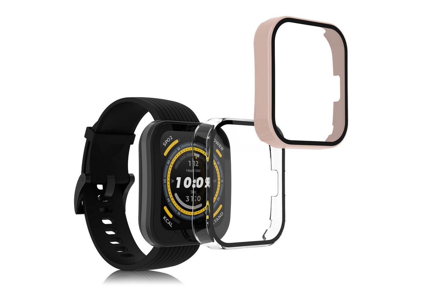 kwmobile Smartwatch-Hülle 2x Hülle für Huami Amazfit Bip 5, Fullbody Fitnesstracker Glas Cover Case Schutzhülle Set kwmobile Smartwatch-Hülle 2x Hülle für Huami Amazfit Bip 5, Fullbody Fitnesstracker Glas Cover Case Schutzhülle Set von kwmobile