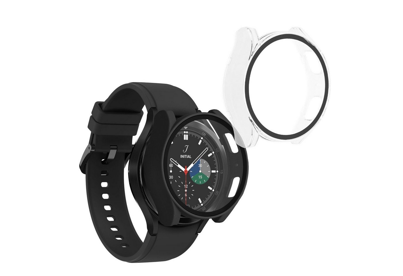 kwmobile Smartwatch-Hülle 2x Hülle für Samsung Galaxy Watch 6 44mm, Fullbody Fitnesstracker Glas Cover Case Schutzhülle Set kwmobile Smartwatch-Hülle 2x Hülle für Samsung Galaxy Watch 6 44mm, Fullbody Fitnesstracker Glas Cover Case Schutzhülle Set von kwmobile