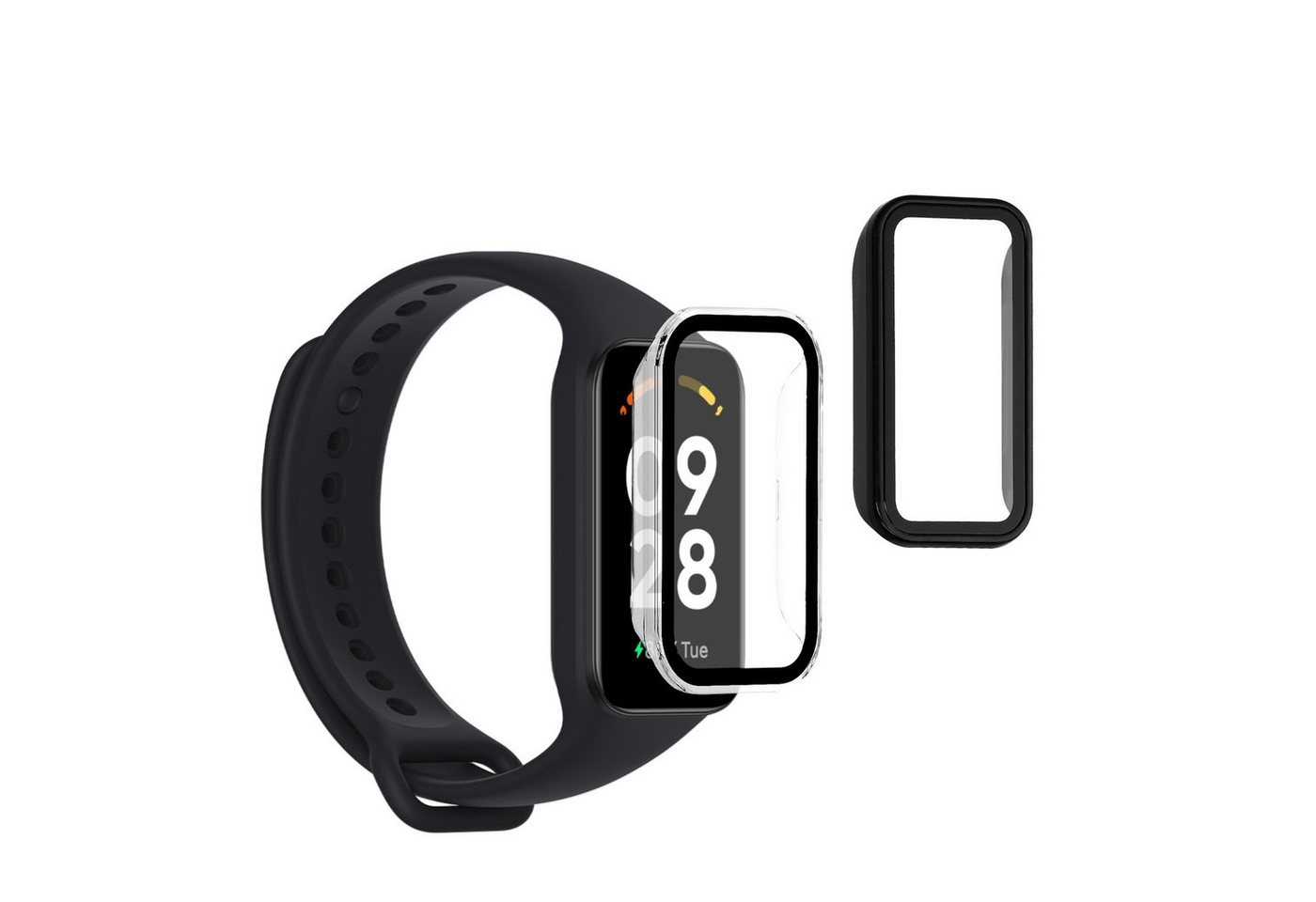 kwmobile Smartwatch-Hülle 2x Hülle für Xiaomi Redmi Smart Band 2, Fullbody Fitnesstracker Glas Cover Case Schutzhülle Set kwmobile Smartwatch-Hülle 2x Hülle für Xiaomi Redmi Smart Band 2, Fullbody Fitnesstracker Glas Cover Case Schutzhülle Set von kwmobile