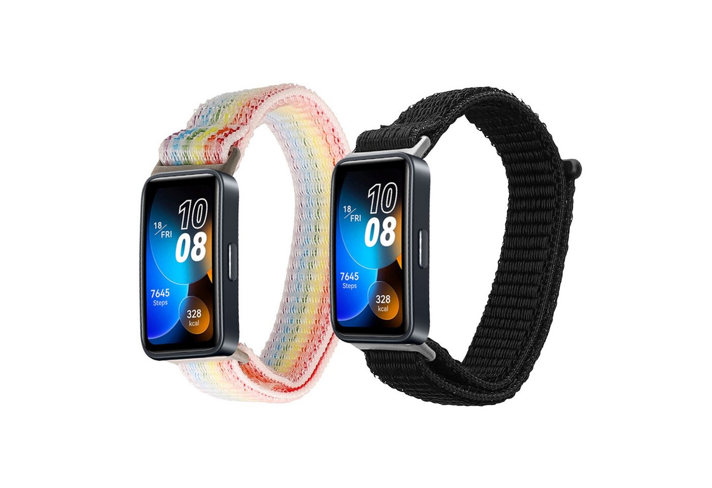 kwmobile Sportband für Huawei Band 10 / Band 9 / Band 8 Smartwatch, 1-tlg., 2x Nylon Fitnesstracker Sportarmband Band kwmobile Sportband für Huawei Band 10 / Band 9 / Band 8 Smartwatch, 1-tlg., 2x Nylon Fitnesstracker Sportarmband Band von kwmobile