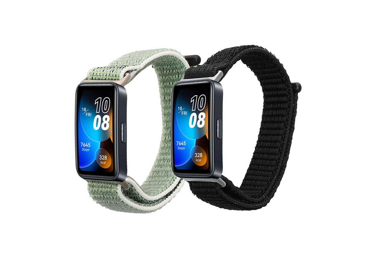 kwmobile Sportband für Huawei Band 10 / Band 9 / Band 8 Smartwatch, 1-tlg., 2x Nylon Fitnesstracker Sportarmband Band kwmobile Sportband für Huawei Band 10 / Band 9 / Band 8 Smartwatch, 1-tlg., 2x Nylon Fitnesstracker Sportarmband Band von kwmobile