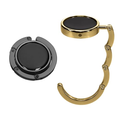 kwmobile Taschenhalter für Tisch - 2X Faltbare Antirutsch Handtaschenhalter Tisch Haken - Taschen Aufhänger - Geschenkidee Gadgets für Frauen - Taschenhaken Set kwmobile Taschenhalter für Tisch - 2X Faltbare Antirutsch Handtaschenhalter Tisch Haken - Taschen Aufhänger - Geschenkidee Gadgets für Frauen - Taschenhaken Set von kwmobile