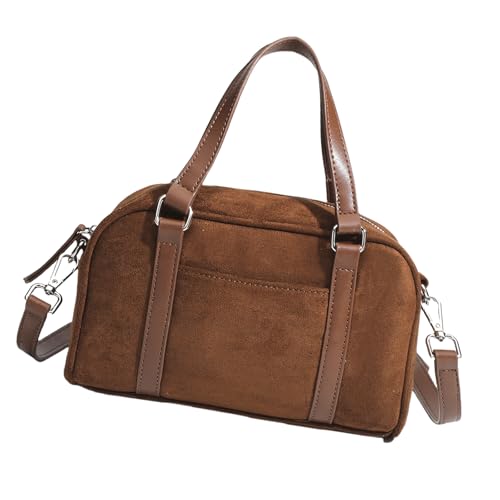 Damen Handtasche Aus Wildlederimitat Vintage Stil Mit Großem Stauraum Verstellbarem Riemen Umhängetasche Für Den Täglichen Gebrauch von kwoifioy