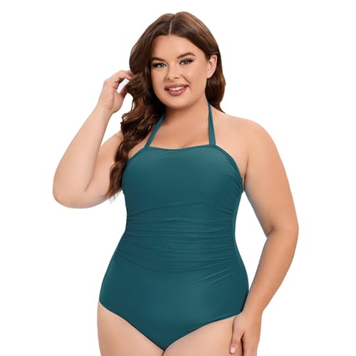 kwoifioy Damen Badebekleidung Mit Neckholder Und Neckholder Weiblicher Badeanzug Push Up Badeanzug 1-teiliger Badeanzug Für Den Urlaub Strandkleidung von kwoifioy