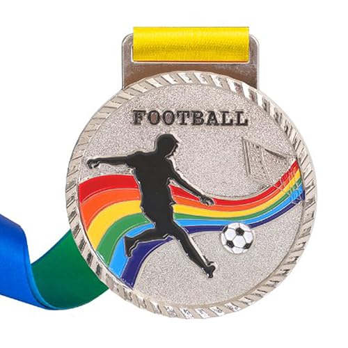 kwoifioy Gold/Silber/Bronzemedaillen Für Fußballspiele Fußballmedaillen Metallpreise Auszeichnungen Für Partyzubehör Für Kinder Und Erwachsene von kwoifioy