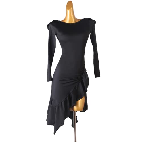 kzytamz Kleider Für Latein-Tanzwettbewerbe QuastenSexy Diamonds Fishbone Dress Dance Competition Kleider Ballsaal Kostüme für Frauen (XL,Black) von kzytamz