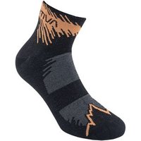 Fast Running Socks, Style 69Y, Farbe 999102 Black/Papaya, Größe S, La Sportiva von la sportiva