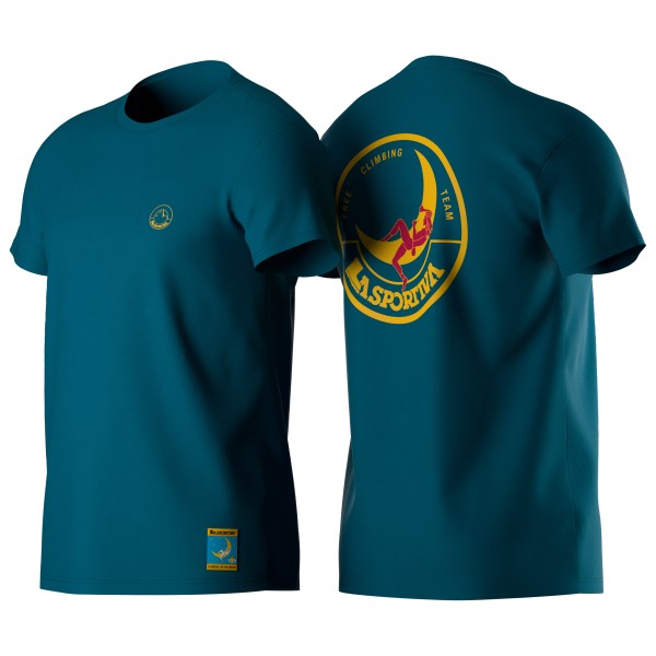 La Sportiva - Climbing On The Moon - T-Shirt Gr XL blau von la sportiva