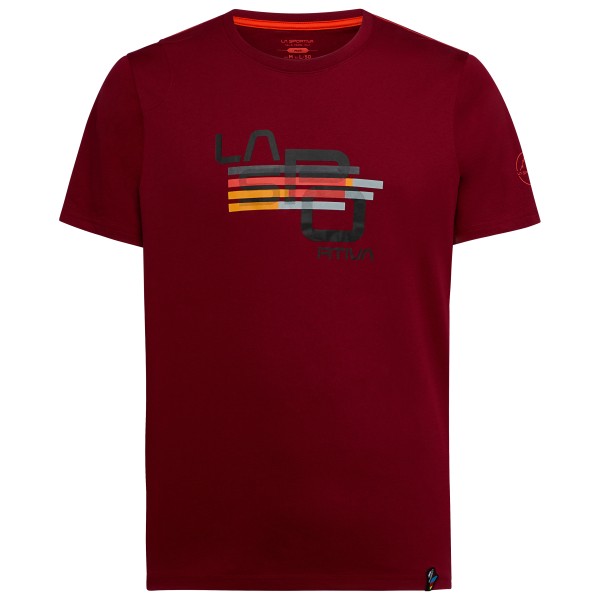 La Sportiva - Stripe Cube T-Shirt - T-Shirt Gr M rot von la sportiva
