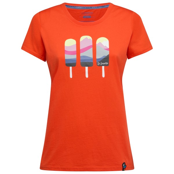 La Sportiva - Women's Icy Mountains T-Shirt - T-Shirt Gr S rot von la sportiva
