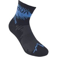 Trail Running Socks, La Sportiva Mountain Running® Footwear, XL, Black/Lagoon (Black) - La Sportiva von la sportiva