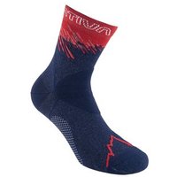 Ultra Running Socks, Style 79A, Farbe 643322 Deep Sea/Cherry Tomato, Größe M, La Sportiva von la sportiva