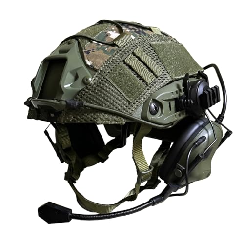 labzaa Airsoft Helm Set, Fast Helm Set mit Multicam Airsoft Helm Abdeckung & Militär Headset Adjustable Taktik Fast Protection Helm für Airsoft Paintball Outdoor Jagd C M labzaa Airsoft Helm Set, Fast Helm Set mit Multicam Airsoft Helm Abdeckung & Militär Headset Adjustable Taktik Fast Protection Helm für Airsoft Paintball Outdoor Jagd C M von labzaa