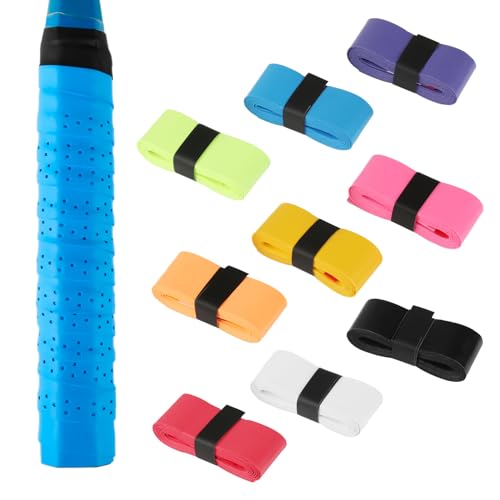 lahnao 9 Stück Griffband TennisschläGer, 110cm Farbiges Tennis Griffband, Badminton Griffband, Selbstklebend Griffband für Tennisschläger, Badmintonschläger und Squashschläger lahnao 9 Stück Griffband TennisschläGer, 110cm Farbiges Tennis Griffband, Badminton Griffband, Selbstklebend Griffband für Tennisschläger, Badmintonschläger und Squashschläger von lahnao