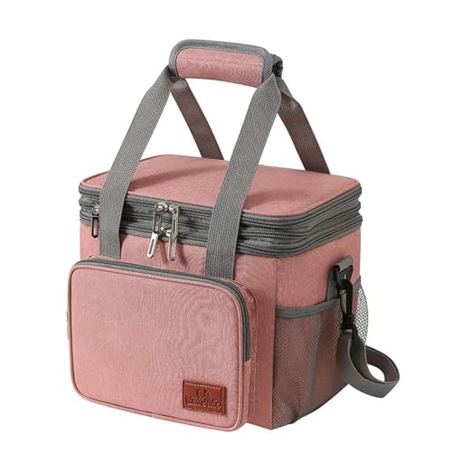 lanmai Lunchpaket Doppelschicht Oxford Stoff Aluminium Folie Isolierte Mittagessen Für Frauen Männer Tragbare Tasche Lunchbox Student Bento Handtasche von lanmai