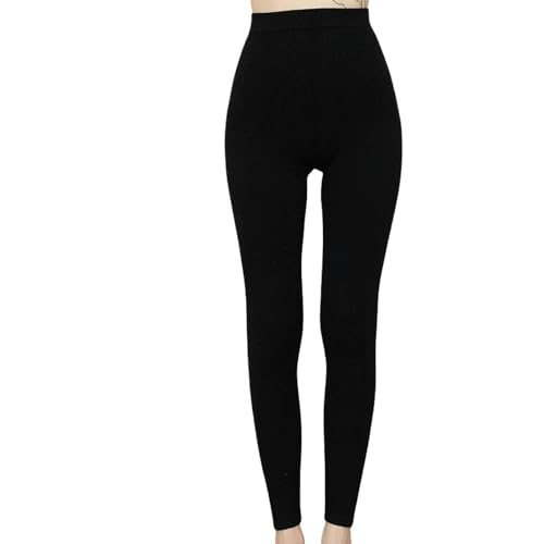 lanmai Thermo-Leggings für Damen Herbst- Und Winter Frauenreine Hosen Doppelschicht Verdickte Leggings Enge Thermalhosen Hohe Taille von lanmai