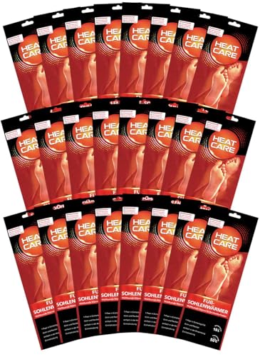 laro Heat FEET Einheitsgrossen 12 Paar für Schuhe Sohlenwärmer, 100% natürliche Wärme für die Füße und die Schuhe, Einlagen für 10 Stunden warme Füße von laro