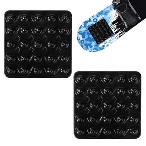 2stk Snowboard Stomp Pads, rutschfeste Schwarze Snowboard Stomp Pads Selbstklebendes Snowboard Step Pad Winter-Schnee-Ski-Zubehör Bietet Zusätzlichen Halt Beim Snowboarden von lasuroa