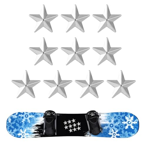 lasuroa 10stk Pentagramm Stomp Pad Snowboard, Silbernes Snowboard-Griffpad rutschfeste Snowboard-Trittpads Winter-Schnee-Ski-Zubehör für Zusätzlichen Halt lasuroa 10stk Pentagramm Stomp Pad Snowboard, Silbernes Snowboard-Griffpad rutschfeste Snowboard-Trittpads Winter-Schnee-Ski-Zubehör für Zusätzlichen Halt von lasuroa
